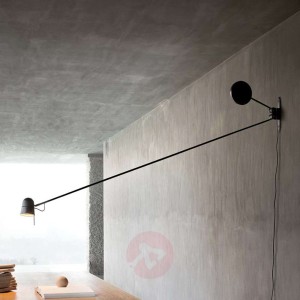 Lampa ścienna LED Counterbalance, czarna