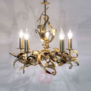 Pozłacany designerski żyrandol Buono