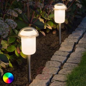 Zdejmowana lampa solarna LED Assisi, zmienne barwy