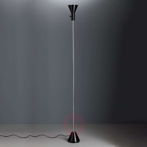 Smukła lampa stojąca LED Gru, ściemniana