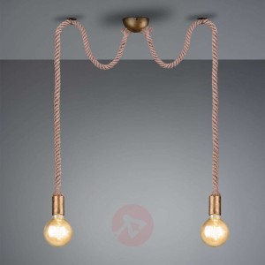 Lampa wisząca Rope z linką, 2-punktowa