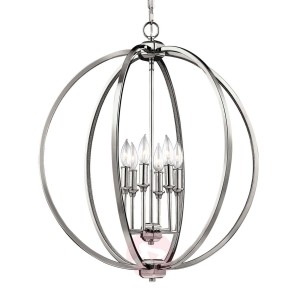 Corinne – lampa wisząca z niklowanym wykończeniem