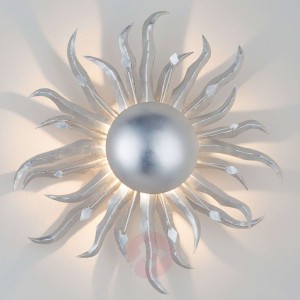 Piękna lampa ścienna SONNE SILBER Ø 45 cm