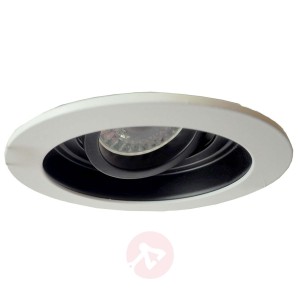 Oprawa wpuszczana Sundi, biało-czarna