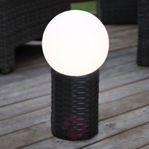 Solarna kula LED Lug z cokołem, Ø 20 cm
