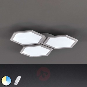 Lampa sufitowa LED Tiara z pilotem, 55x55cm