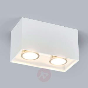 2-pkt. Biały downlight natynkowy Carson