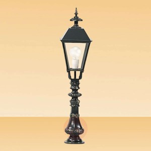 Leipzig - lampa na cokół w kolorze czarnym