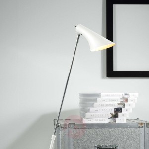 Elegancka regulowana lampa stojąca Liam biała