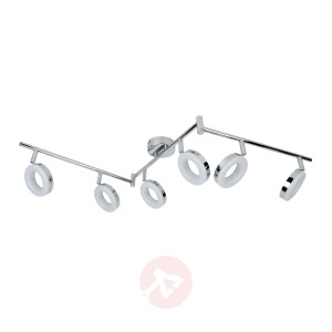 ELC Tioklia lampa sufitowa LED, chrom, 6-punktowa