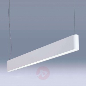 Biała lampa wisząca LED Caleo-P4, 147,5 cm, 76W