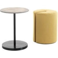 Zestaw stolik i taboret Grazia