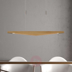 Lucande Dila lampa wisząca LED, dąb naturalny 88cm