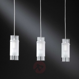 Lampa wisząca Max z szybką, 3-punktowa