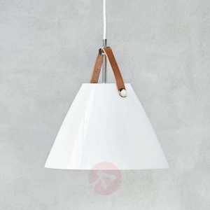 Szklana lampa wisząca LED Strap 27 z zawieszeniem
