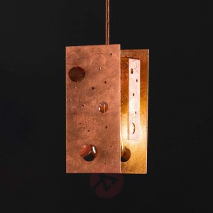 Knikerboker Buchi lampa wisząca 19x19x40cm miedź
