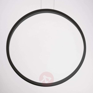 Czarna lampa wisząca LED Assolo, 70 cm