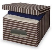 Pudełko z pokrywą Brown Stripes S