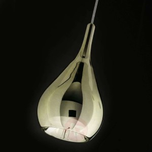 Wyjątkowa lampa wisząca Gocce złota