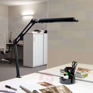 Lampa stołowa Atlantic z klamrą zaciskową czarny