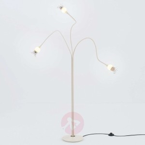 Lampa stojąca Poppy z trzema giętkimi ramionami
