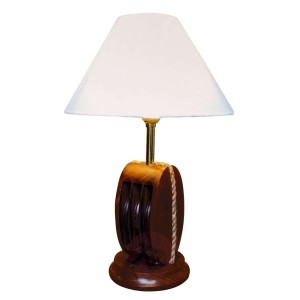Oryginalna lampa stołowa AHOI z drewnem, 52 cm