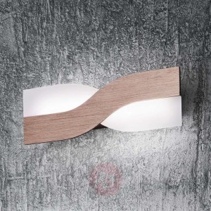 Lampa ścienna LED Riace, 30 cm, brąz