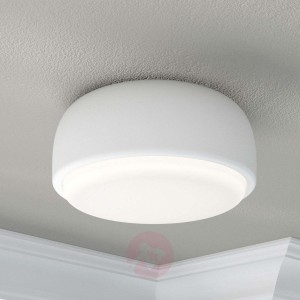 Biała designerska lampa sufitowa Over Me, 30 cm