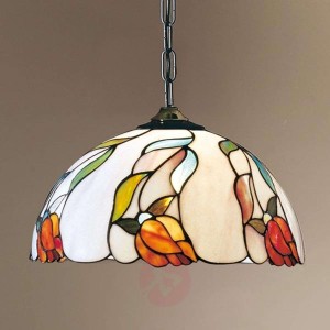 Lampa wisząca ISABELLA z łańc. w stylu Tiffany 40