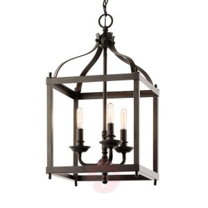 Mająca kolor brązu lampa wisząca Larkin 3-punktowa