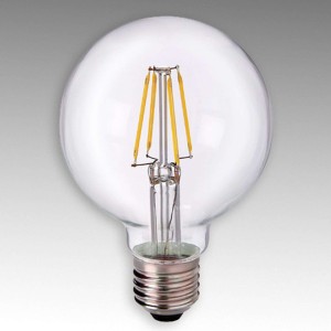 E27 4 W 827 kulka LED G80, przezroczysta