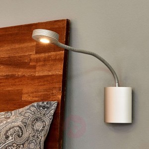 Regulowana lampa ścienna z LED i giętkim ramieniem