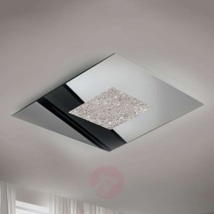 Lustrzana lampa sufitowa LED Narciso, jak lód