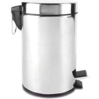 Kosz na śmieci z pokrywką i pedałem Dust Silver 5 L