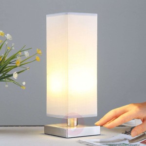 Julina - materiałowa lampka nocna, szara