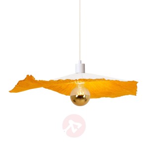 Lampa wisząca Crazy Paper, biało-złota, Ø 56cm