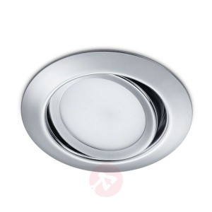Okrągły reflektor wpuszczany LED Rila chrom
