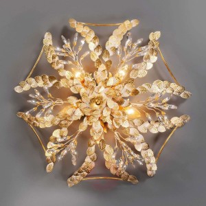 Lampa sufitowa FOGLIAME z białą patyną
