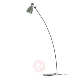 Zielona lampa stojąca Retro