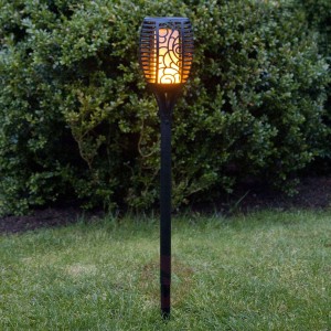 Solarna lampa z grotem ziemnym LED Flame płomień
