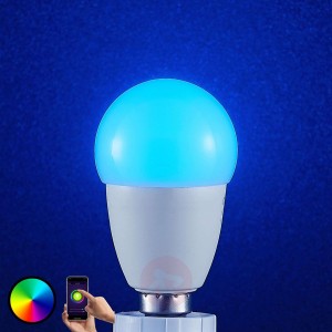 Lindby Smart żarówka LED Wifi E14 4,5W, RGB kropla