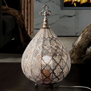 Lampa stołowa LED Nabila, orientalny kształt