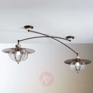 2-punktowa lampa sufitowa Lampara w stylu wiejskim