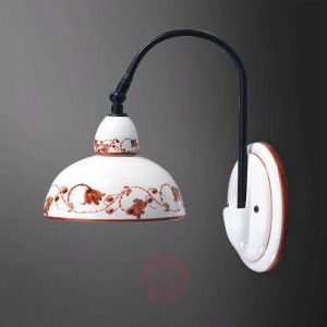 Ceramiczna lampa ścienna MURANO II, brąz. wzór