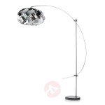 Plaza nowoczesna lampa w kształcie łuku  chrom