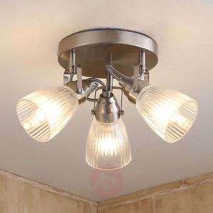 Okrągła łazienkowa lampa sufitowa LED KARA