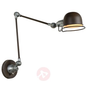 Industrialna lampa ścienna Honore, regulowana