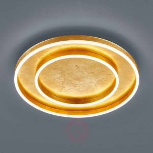 Helestra Sona lampa sufitowa LED Ø60cm złota