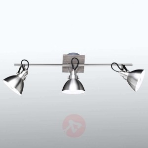 3-punktowa lampa sufitowa Timber, drewniany dekor