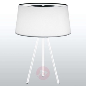 Lampa stołowa Tripod biała stelaż biały